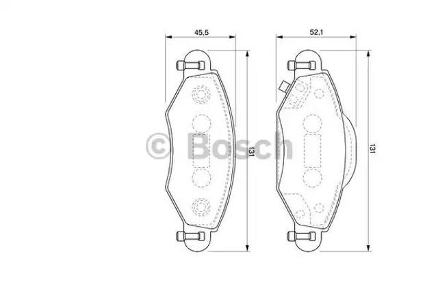 BOSCH 0986424788 Передние тормозные колодки в наличии Чернигов