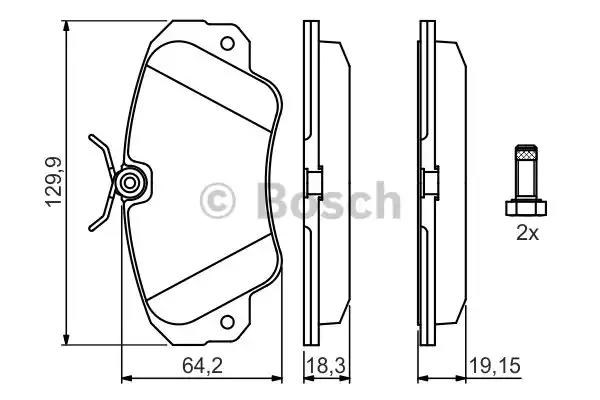 BOSCH 0986460939 Передние тормозные колодки в наличии Киев