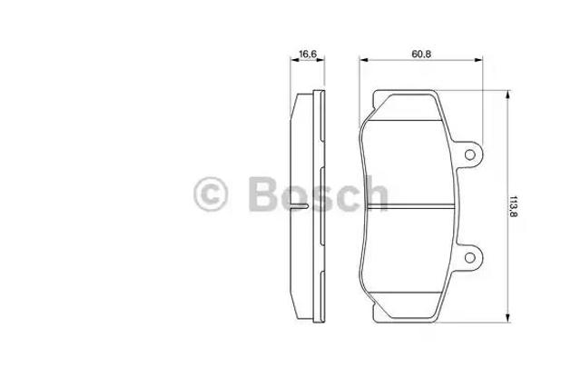 Тормозные колодки 0986460961 BOSCH
