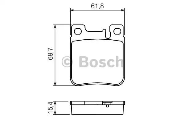0986460965 BOSCH Колодки тормозные задние дисковые купить в Тернополь