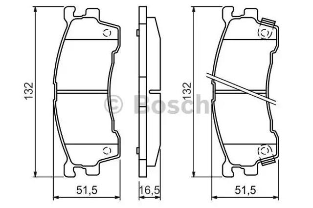 Передние тормозные колодки 0986460975 BOSCH