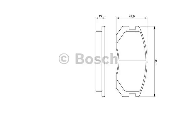 0986460980 BOSCH Передние тормозные колодки купить в Павлоград