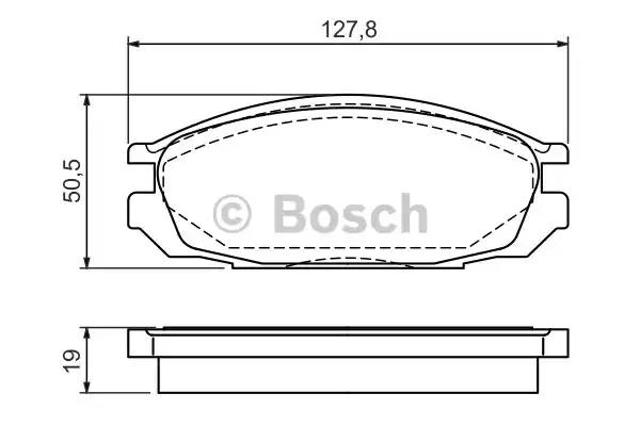 Комплект задних колодок 0986461133 BOSCH
