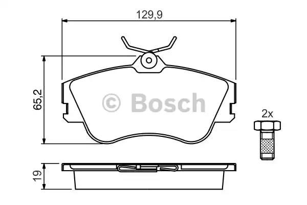 BOSCH 0986461753 Колодки тормозные передние дисковые в наличии Харьков