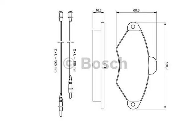 0986461757 BOSCH Колодки тормозные передние дисковые купить в Чернигов