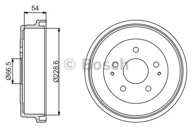 Задний барабан 0986477230 BOSCH