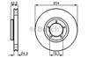 Ротор тормозной 0986478160 BOSCH