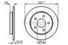 Тормозной диск 0986478196 BOSCH