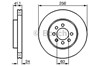 Диск тормозной передний 0986478286 BOSCH