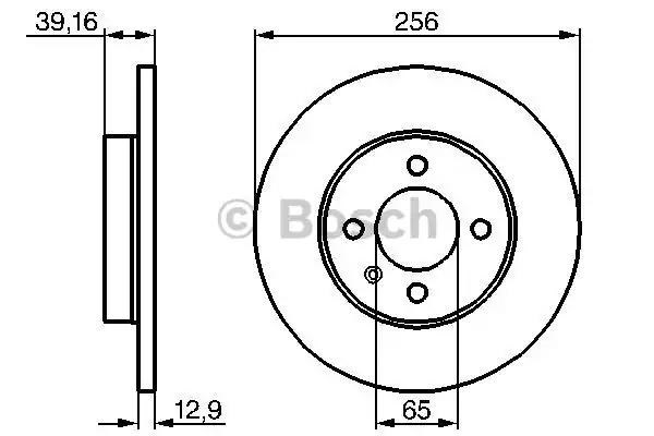 0986478329 BOSCH Передние тормозные диски купить в Винница