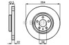 Диск тормозной передний 0986478521 BOSCH