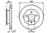 Передний тормозной диск 0986478548 BOSCH