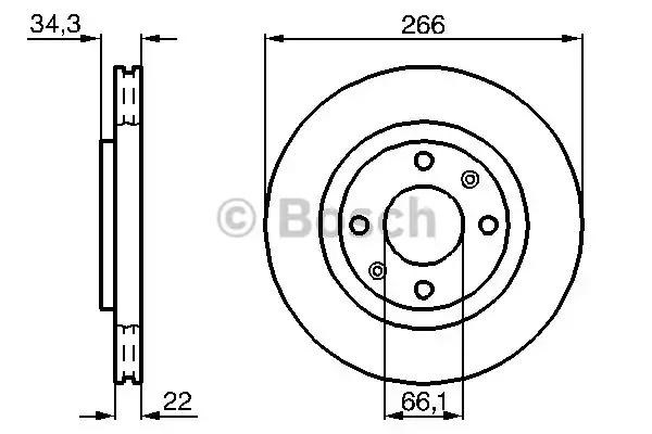 0986478618 BOSCH Диск тормозной передний купить в Хмельницкий