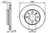 Тормоз дисковый передний 0986478627 BOSCH