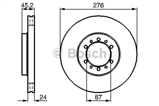 Ротор тормозной 0986478844 BOSCH