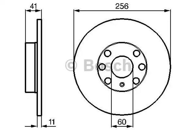 Тормоз дисковый передний 0986478880 BOSCH