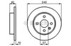 Дисковый тормоз 0986478882 BOSCH