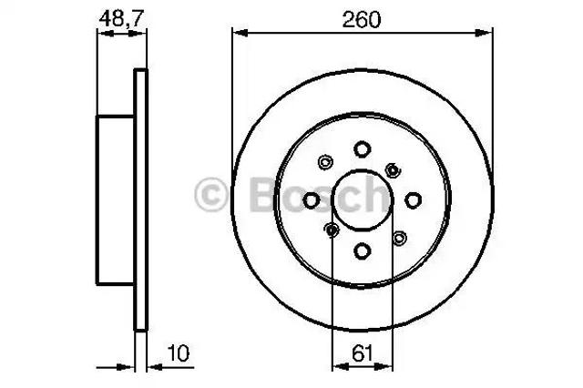 Дисковый тормоз 0986479014 BOSCH