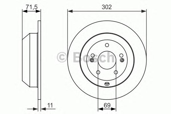 0986479081 BOSCH Тормозные диски купить в Черкассы