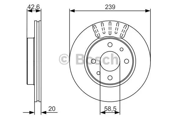Ротор тормозной 0986479082 BOSCH