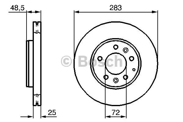 Ротор тормозной 0986479132 BOSCH