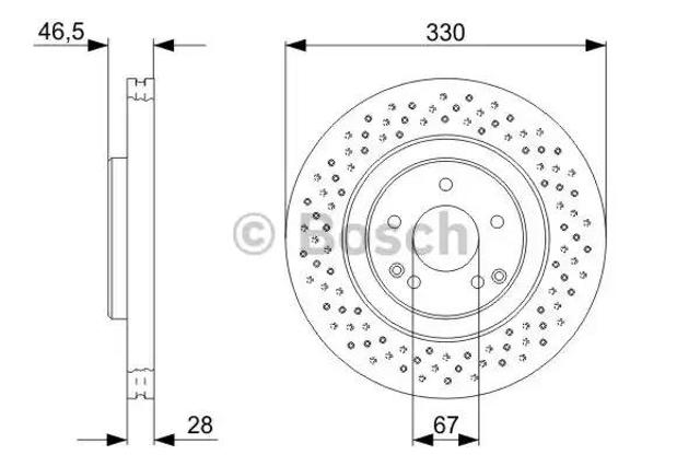 Ротор тормозной 0986479135 BOSCH