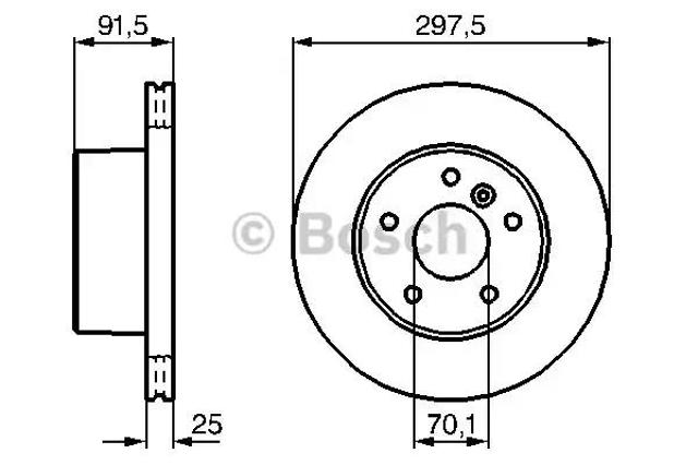 Ротор тормозной 0986479146 BOSCH