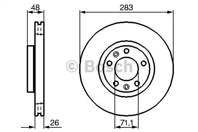 Ротор тормозной 0986479193 BOSCH