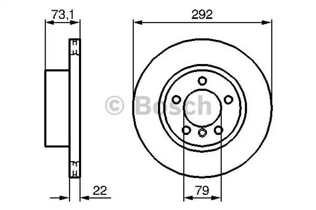 Передний тормозной диск 0986479214 BOSCH