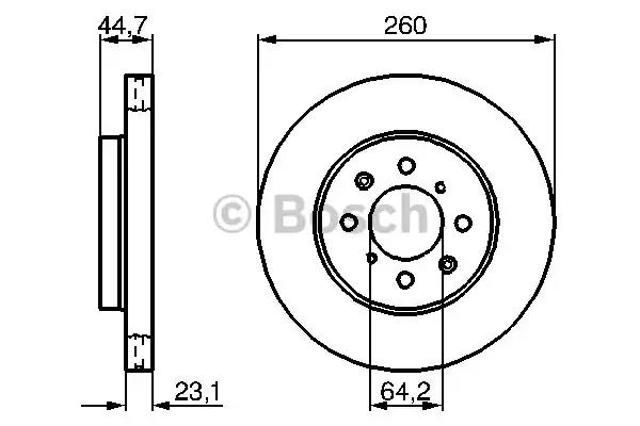 Ротор тормозной 0986479226 BOSCH