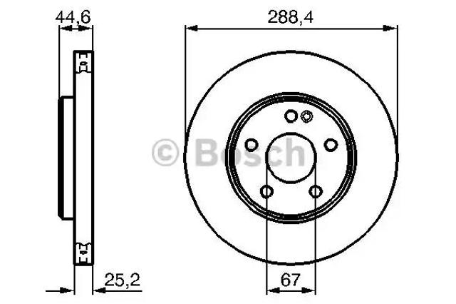 0986479234 BOSCH Передние тормозные диски купить в Ровно