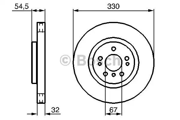 Autooil bosch гальмівний диск передн. db ml164 r251- 33032 0986479269