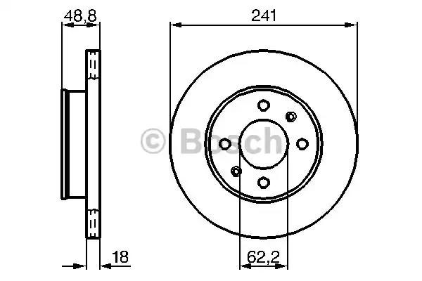 0986479286 BOSCH Передние тормозные диски купить в Каменское