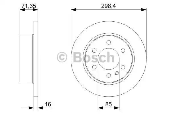 0986479295 BOSCH Тормозные диски купить в Сумы