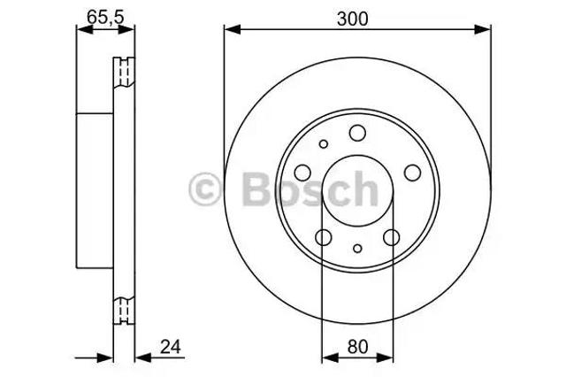 Передний тормозной диск 0986479314 BOSCH
