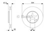 Тормоз дисковый передний 0986479333 BOSCH