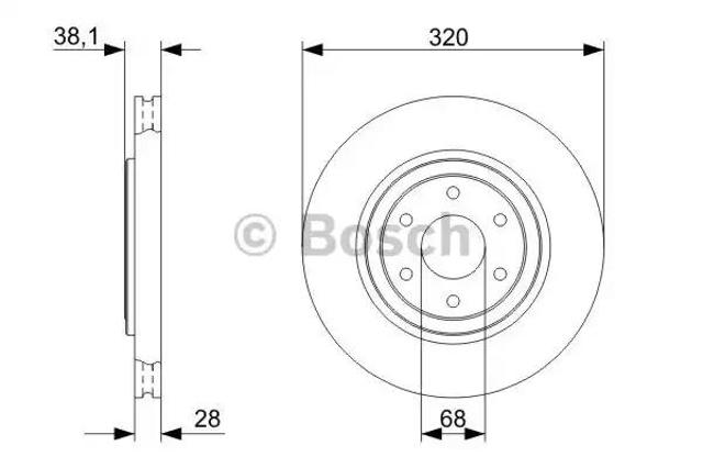 Ротор тормозной 0986479357 BOSCH