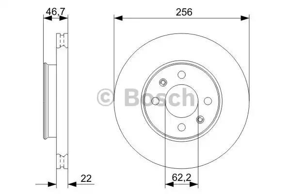 0986479367 BOSCH Диск тормозной передний купить в Украина