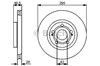 Тормоз дисковый передний 0986479454 BOSCH