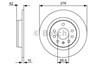 Задний тормозной диск 0986479515 BOSCH