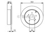 Задний тормозной диск 0986479532 BOSCH