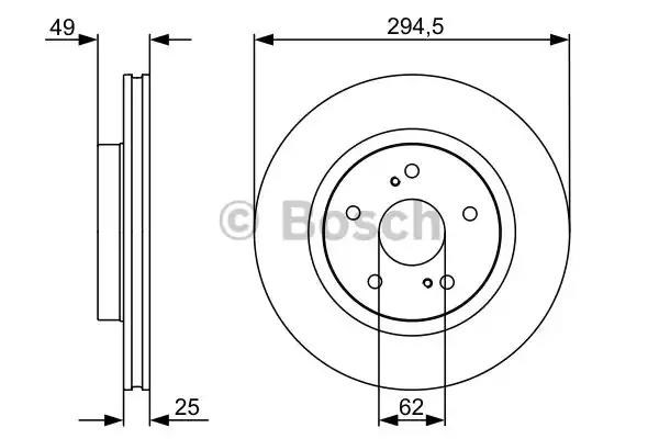 0986479559 BOSCH Передние тормозные диски купить в Павлоград