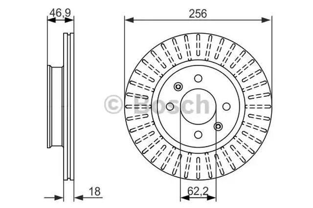 Ротор тормозной 0986479577 BOSCH