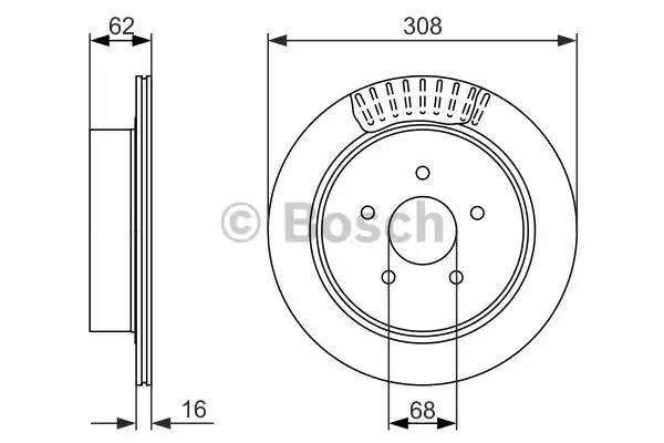 0986479606 BOSCH Тормозные диски купить в Ужгород