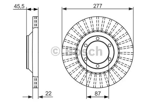 Ротор тормозной 0986479702 BOSCH