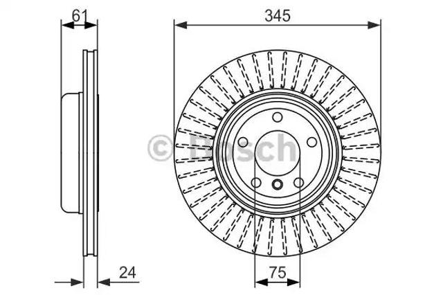 Дисковый тормоз 0986479729 BOSCH