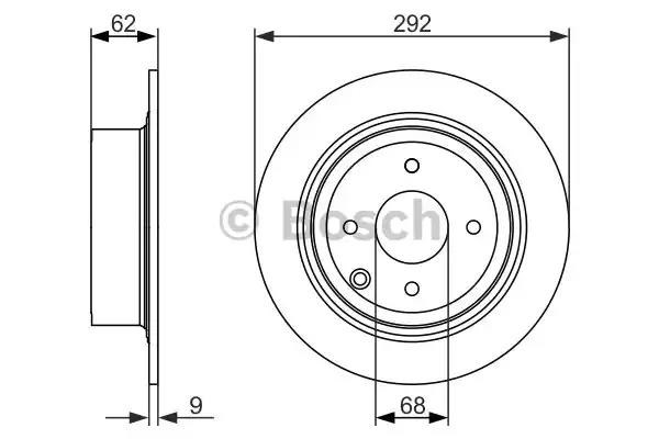 Задний дисковый тормоз 0986479742 BOSCH