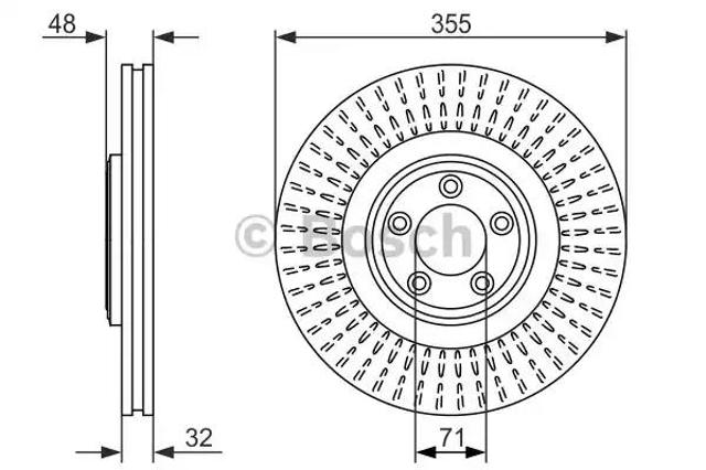 Ротор тормозной 0986479754 BOSCH