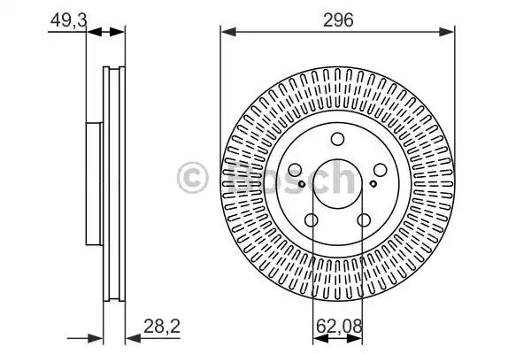 0986479768 BOSCH Передние тормозные диски купить в Черкассы