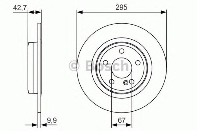 BOSCH 0986479A04 Тормозные диски в наличии Украина